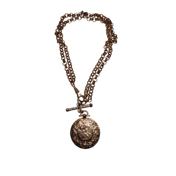 Rose Gold Vintage-Inspired Double-Wear Pendant Necklace - Picture 1 of 10